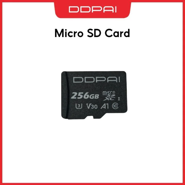 DDPAI 256GB Memory Card Reliable Storage for Dash Camera